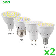 2pcs/lot E27 E14 MR16 GU10 Lampada LED Bulb 110V 220V Bombillas LED Lamp Spotlight 48 60 80 LED 2835 SMD Lampara Spot Light 2024 - купить недорого