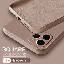 ASTUBIA Official Square Liquid Silicone Case For iPhone 11 12 13 Pro Max Mini XS MAX XR X XS 7 8 PLUS SE 2020 Protector Cover 2024 - купить недорого