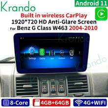 Krando android 11.0 6g 128g 10.25 rádio do carro para mercedes benz g classe w463 1997-2008 reprodutor multimídia sem fio carplay tablet 2024 - compre barato