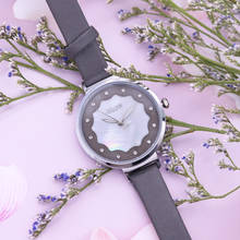 Reloj de moda para mujer, pulsera de cuero auténtico, estilo lindo, regalo de cumpleaños, Julius Box 2024 - compra barato