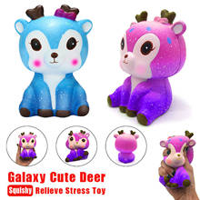 Kawaii Cartoon Galaxy Deer Slow Rising Cream Scented Stress Reliever Toys Low Rising Stress Reliever Toys Antistress For Hands 2024 - buy cheap