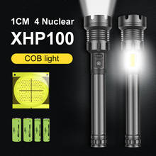 XHP100 Super Bright Flashlight Led 1000 Meters 500000 Lumen Tactical Flashlight Usb Rechargeable XHP90 COB Torch Flash Light Led 2024 - buy cheap