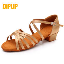 DIPLIP Selling New children Ballroom dance shoes Kids child girl's latin tango dance shoes soft Girls Shoes Salsa 2024 - buy cheap