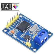 Placa de módulo de barramento can gt2515 tja1050 receptor spi para 51 mcu controle de braço novo 2024 - compre barato