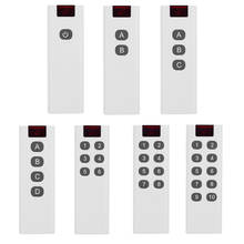 Новый красивый пульт дистанционного управления передатчик для дистанционного переключателя 1/2/3/4/6/8/10 кнопки малого размера большая кнопка дистанционного управления клавиатура EV1527 2024 - купить недорого