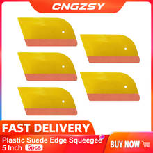 5pcs Plastic Suede Edge Squeegee 5 Inch for Car Vinyl Scraper Decal Applicator Tool 5A71S 2024 - buy cheap