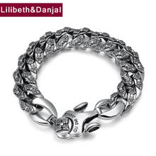 Pulsera de plata esterlina 925 para hombre, brazalete con letras Bratari Argint, Sutra, corazón de Buda, joyería fina, novedad de 2021, B9 2024 - compra barato