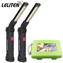 USB Rechargeable With Built-in Battery Set Multi Function Folding Work Light COB LED Camping Torch Flashlight 2024 - buy cheap