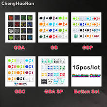 ChengHaoRan-Botones A, B, L, R, teclas para Gameboy Advance, marco de botones de Color para GB, GBC, GBP, GBA, SP, D, almohadillas de encendido y apagado 2024 - compra barato