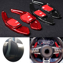 Extensión de cambio de paleta de volante para Seat Leon MK2 1P 2011 2012, paletas de cambio de fibra de carbono, accesorios de coche 2024 - compra barato