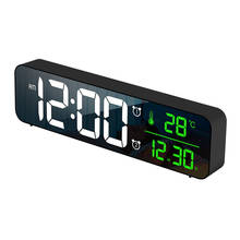 LED Digital Alarm Clock Watch For Bedrooms Table Digital Snooze Electronic  USB Desktop Mirror Clocks Home Table Decoration 2024 - buy cheap