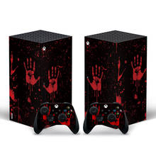 Pegatinas de piel para consola y 2 controladores, estilo de huellas dactilares de sangre, Xbox Series X, calcomanía de vinilo, pieles protectoras, estilo 1 2024 - compra barato