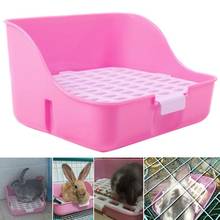 Small Pets Hamster Rabbit Toilet Potty Trainer Fixable Cage Tray Litter Box  Cage Ornament Fixable Detachable Rabbit Toilet Pott 2024 - buy cheap