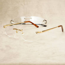 Moda panther limpar óculos quadro para homens de luxo óculos para mulher vintage gafas para senhoras computador óculos para carter 2024 - compre barato
