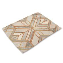 Geometric Placemats Washable Easy to Clean Placemat for Kitchen Table Desk Countertop Waterproof Protector Geometry 2024 - buy cheap