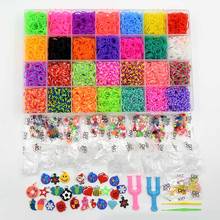 DIY Toy Rubber Loom Bands Set Kid Bracelet Silicone Rubber Bands Elastic Rainbow Weave Loom Bands Children Arts & Crafts Toys 2024 - buy cheap