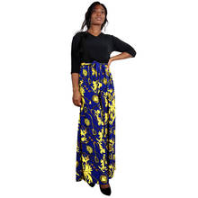 Elegant Retro Print Party Dress Women Spring Autumn Fashion V-Neck Half Sleeve A-Line Maxi Dresses Lady Casual African Veatidos 2024 - buy cheap
