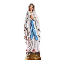Roman Catholic Resin Our Lady of Lourdes Virgin Mary Statue Tabletop Decor 30cm 2024 - buy cheap