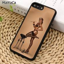 Maiyaca pino up menina arte sexy caso de telefone para o iphone 5 6 7 8 plus 11 12 pro x xr xs max samsung galaxy s7 s8 s9 s10 2024 - compre barato