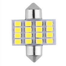 16SMD LED DC 12V автомобильные белые лампы для чтения интерьера 2024 - купить недорого