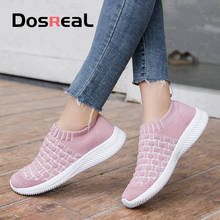 Dosreal Womens Shoes Flats Spring Breathable Socks Shoes Outdoor Fashion Shoes For Females Comfort Creepers Cute Mesh Sneakers 2024 - buy cheap