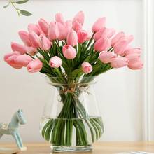 Artificial Tulips 6Pcs Lifelike Artificial Tulip Flower Bouquet Decoration Party Home Garden Table tulip flower Decor ваза 2024 - buy cheap