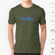 Hydro Main Logo ( Blue ) T Shirt Cotton Men DIY Print Blockchain Hydro Hydrogen Ethereum Bitcoin 2024 - buy cheap