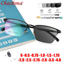Gafas de sol de aleación de titanio para hombre, lentes fotocromáticas para miopía, presbicia, hipermetropía con dioptrías, gafas para presbicia 2024 - compra barato