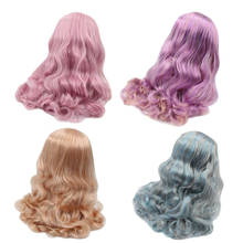 Кукла DBS blyth icy rbl, купол и купол, волнистые Смешанные Красочные волосы, парик для куклы на заказ 2024 - купить недорого