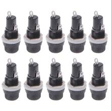 10 Pcs AC 250V 15A Electrical Panel Mounted 5x20mm Fuse Holder For Radio Auto Stereo 2024 - buy cheap