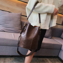Bolsa de mão feminina com zíper, bolsa de mão versátil de couro, com estampa de pedra, para mulheres, nova bolsa de ombro 2020 2024 - compre barato