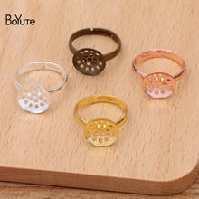 BoYuTe-anillo en blanco hecho a medida (200 unids/lote), 12MM, Base de Metal, latón, ajuste de anillo ajustable Diy, accesorios de joyería 2024 - compra barato