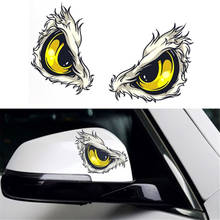 Pegatina 3D para espejo retrovisor de coche, pegatina de ojo de águila, pájaro, Hawkeye, vinilo para ventanas, estilo de coche 2024 - compra barato
