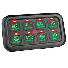 Panel de interruptor de sistema de relé electrónico de Control LED para coche, 8 entradas, para yate, barco, RV 2024 - compra barato