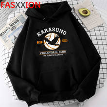 Sudadera con capucha de Haikyuu para hombre y mujer, ropa de calle divertida con estampado de Anime japonés, estilo Harajuku, Karasuno Fly High, de Manga caliente, Unisex, 2 unidades 2024 - compra barato