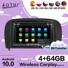 Carplay-REPRODUCTOR Multimedia para coche Mercedes Benz, Radio estéreo con pantalla Android, GPS, receptor de Audio, unidad principal, para Mercedes Benz SL R230, 2001, 2002, 2003, 2004 2024 - compra barato