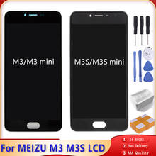 Оригинальный дисплей для Meizu M3S M3 LCD сенсорный экран AAA Качество 5,0 дюймов дигитайзер сборка с рамкой для MEIZU MEILAN 3 3S LCD 2024 - купить недорого