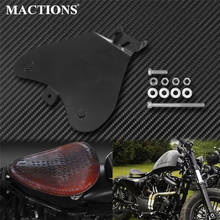 Motorcycle Black Solo Seat Baseplate Bracket Support Holder Mount Base Plate Brackets Metal For Harley Sportster Bobber Chopper 2024 - buy cheap