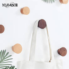 YIJIA вешалка для одежды из натурального дерева настенный крючок для пальто декоративный держатель для ключей шляпа шарф сумка для хранения вешалка для ванной комнаты 2024 - купить недорого