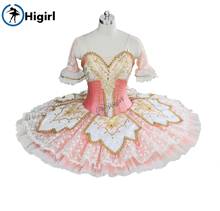 Tutu para balé profissional cor-de-rosa bt9039, roupa de balé com nutu rosa, desempenho adulto, pêssego, fada 2024 - compre barato