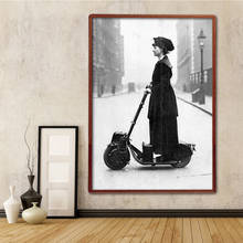 1916 Scooter Canvas Painting Nordic Home Decoration Posters And Prints Vintage Wall Art Picture for Living Room Decor Mural 2024 - buy cheap