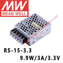 Mean Well RS-15-3.3 AC/DC 9.9W/3A/3.3V Single Output Switching Power Supply meanwell online store 2024 - buy cheap