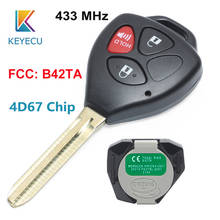 KEYECU 3 Button Original Remote Key 433MHZ 4D67 Chip for Toyota Hilux 2005-2008,4Runner2003-2009,Hilux Vigo,Fortuner, MDL B42TA 2024 - buy cheap