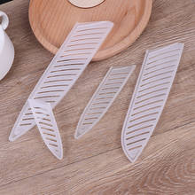 4pcs Knife Cover Transparent Plastic Kitchen Knife Blade Protector Cover For 3/5/7/8 Inch Knife 2024 - buy cheap
