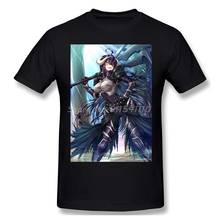 Albedo T-Shirt Men Birthday Gifts Funny Tees O Neck 100% Cotton OVERLORD Nazarick Kaiso Gadian Anime Clothes Humor TShirt 2024 - buy cheap