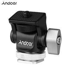 Andoer Mini Monitor Mount Tripod Head Cold Shoe Adapter 1/4 Inch Screw for Mounting Camera Monitor Flash Mic LED Fill Light 2024 - buy cheap