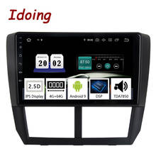 Idoing-sistema multimídia para autos, android 10, tela de 9 polegadas, com rádio, navegação gps, 2.5d, ips, tda 2008, para subaru forester 2004-2010 2024 - compre barato