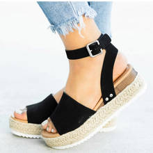Women Sandals Wedges Shoes For Women High Heels Sandals Summer Shoes 2020 Flip Flop Chaussures Femme Platform Sandals Plus Size 2024 - buy cheap