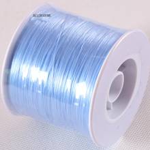 Alta calidad 0,5 MM x 500M ajuste hacer collar pulsera azul elástico cristal línea cordón cuerda hilo 1 piezas N048 2024 - compra barato