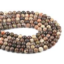 Natural Stone Beading Ocean Jaspers Round Loose BeadsIsolation beads For jewelry making DIY bracelet necklace accessories 2024 - buy cheap